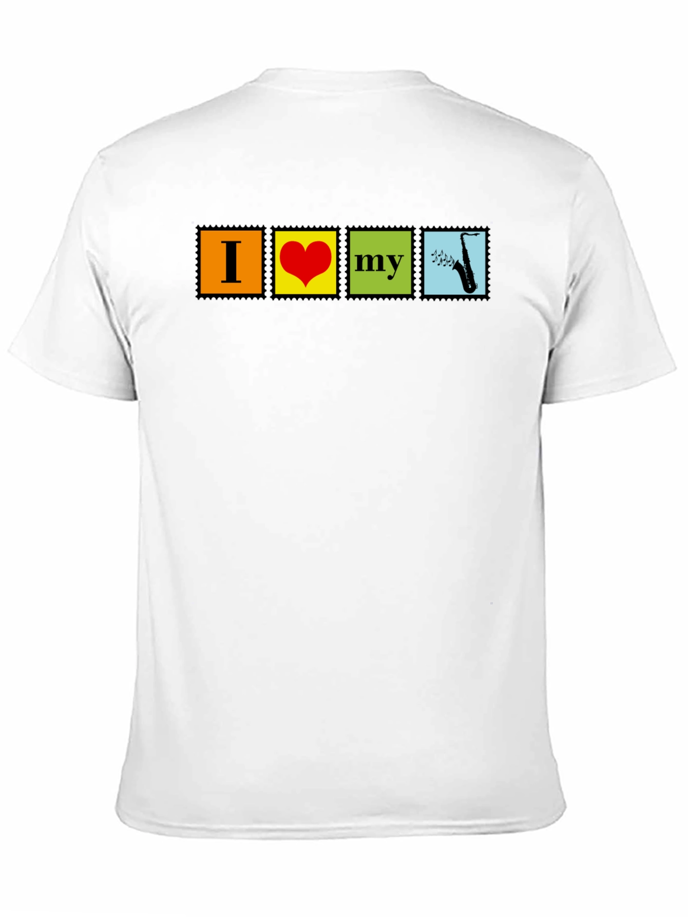 I Love My Saxophone Graphic Tee - Music Lovers T-Shirt