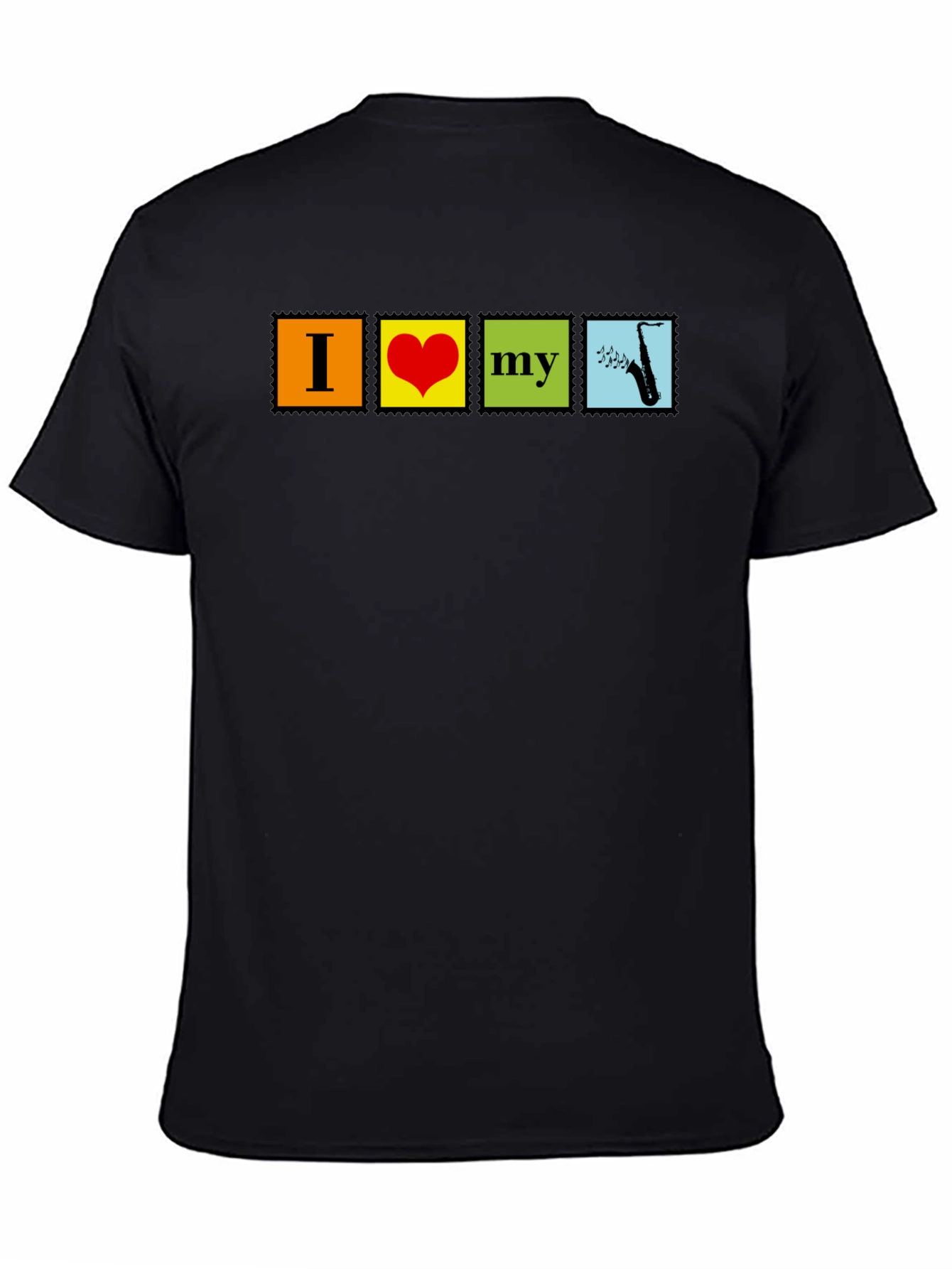 I Love My Saxophone Graphic Tee - Music Lovers T-Shirt