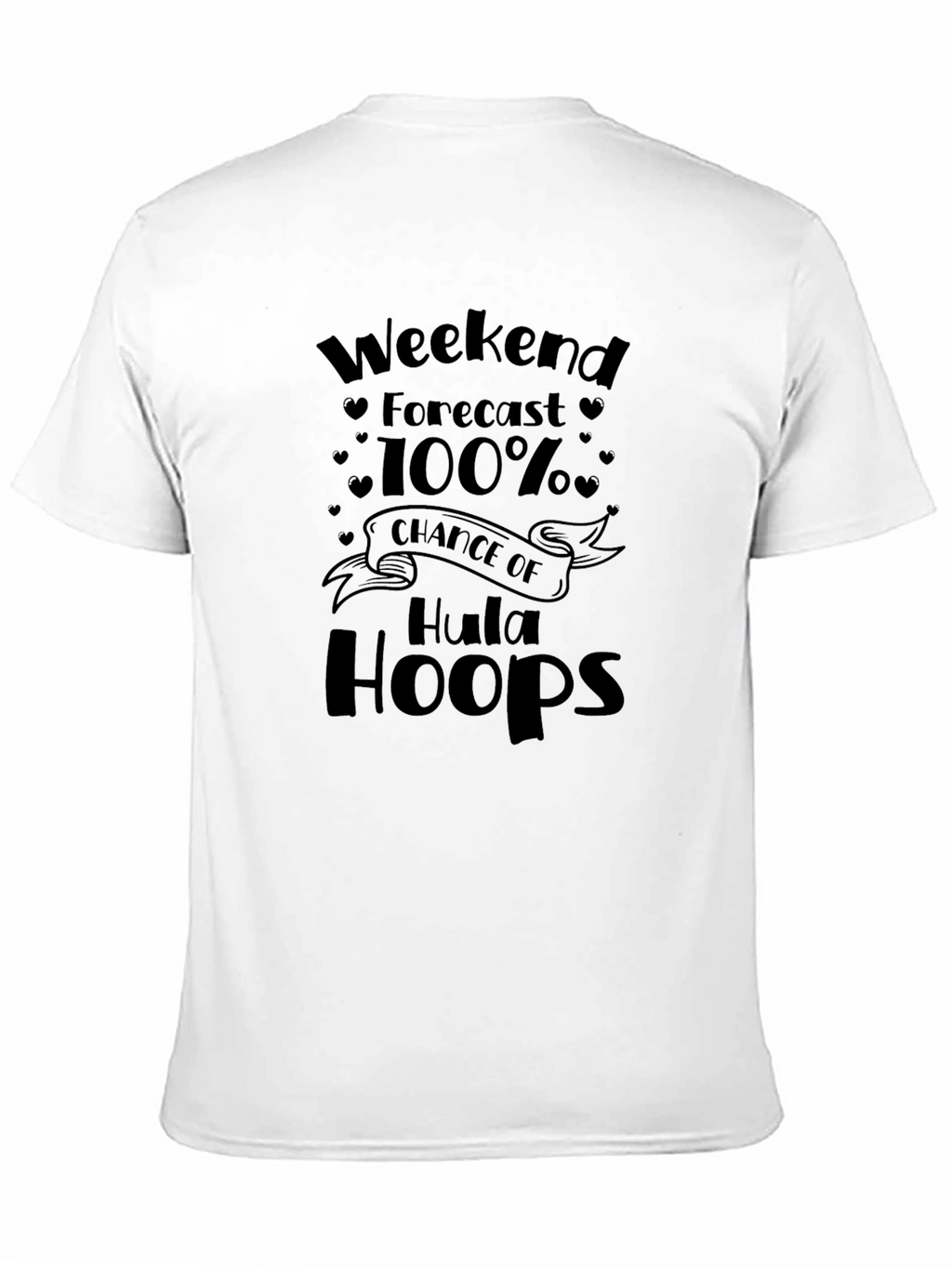 Weekend Forecast Hula Hoops Black Graphic Tee