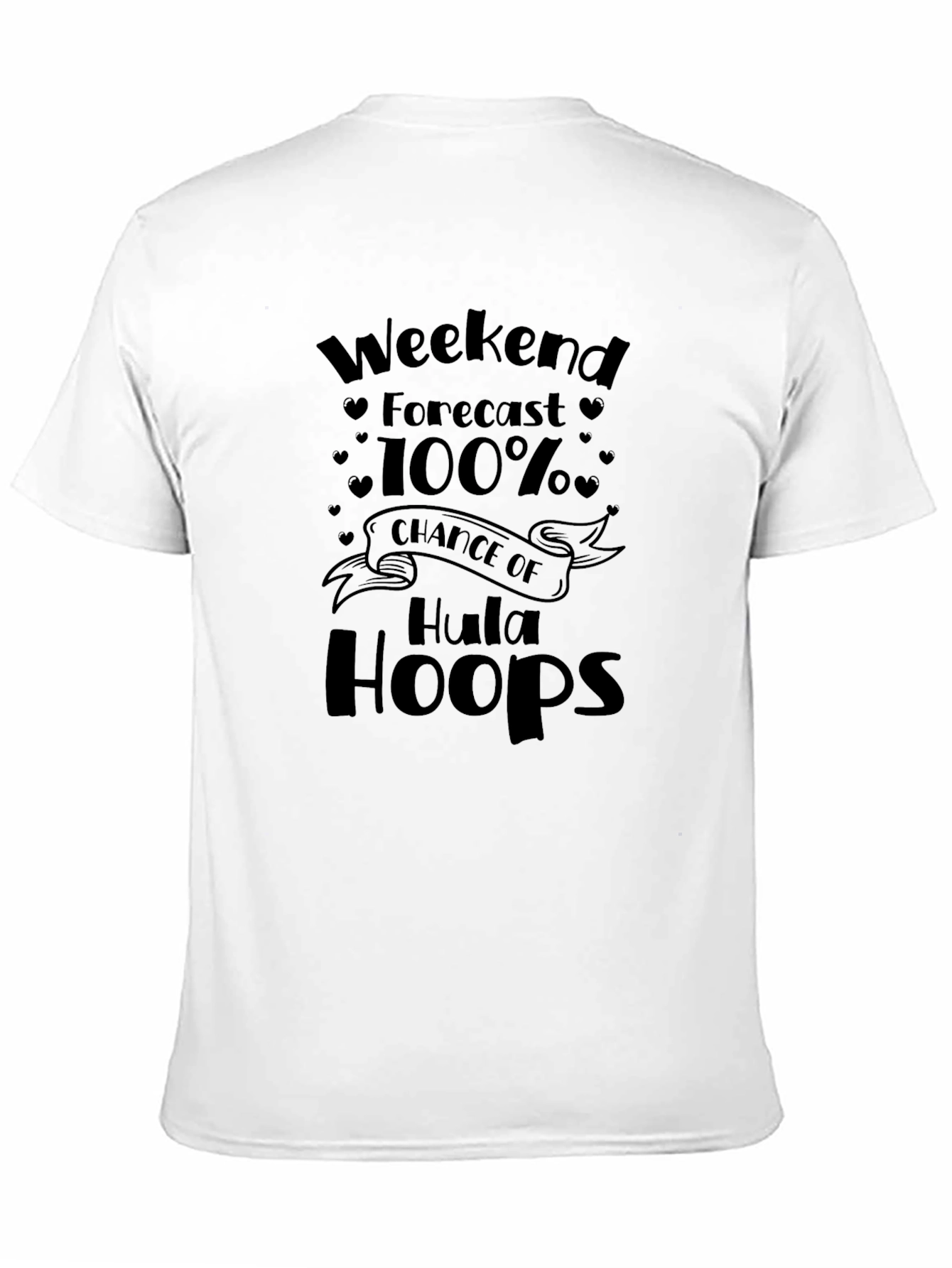 Weekend Forecast Hula Hoops Black Graphic Tee