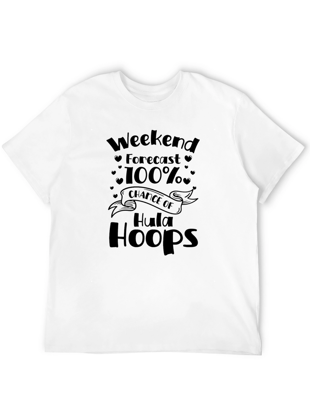 Weekend Forecast Hula Hoops Black Graphic Tee