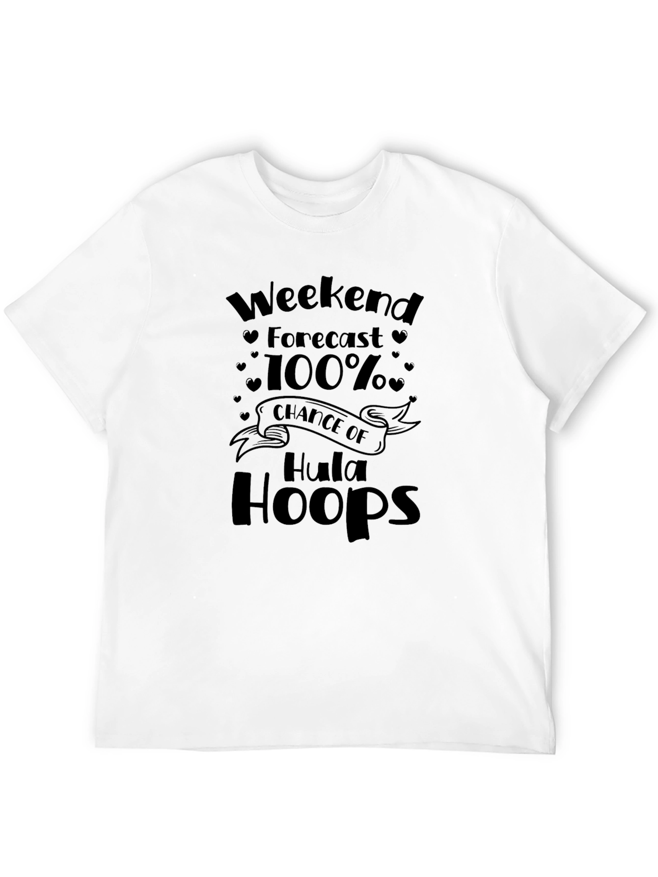 Weekend Forecast Hula Hoops Black Graphic Tee
