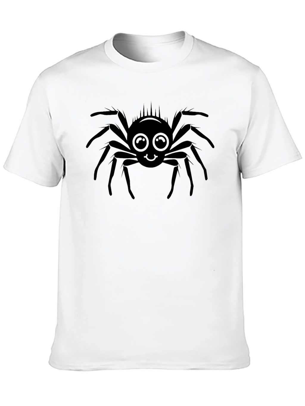 Cute Spider Graphic Tee - Mens Black T-Shirt