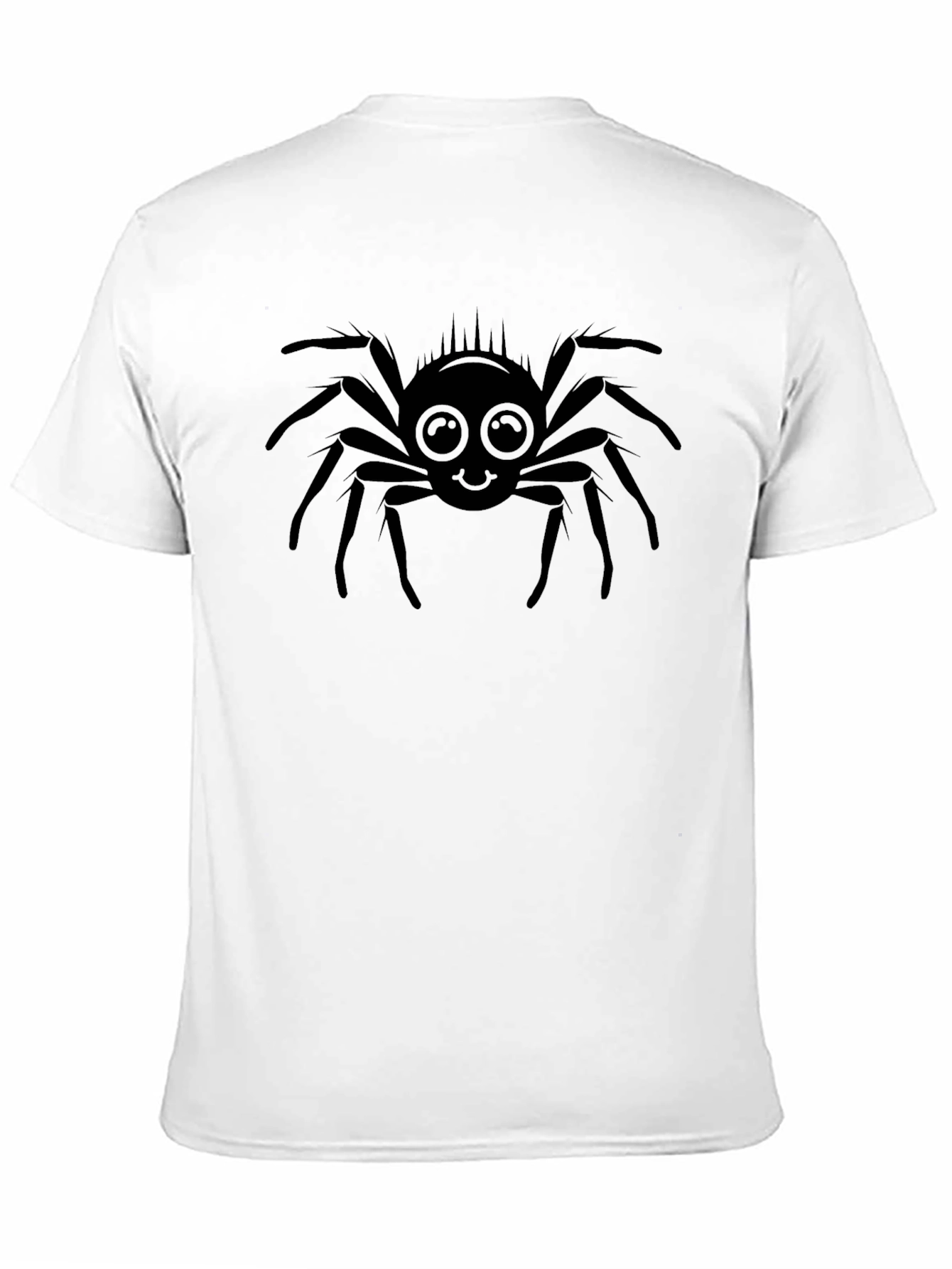 Cute Spider Graphic Tee - Mens Black T-Shirt