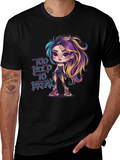 Bold Cartoon Graphic Print T-Shirt