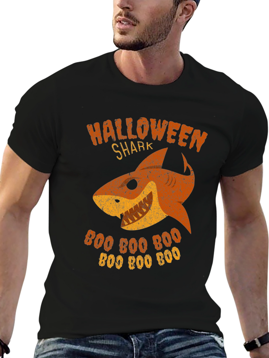 Halloween Shark Boo T-Shirt