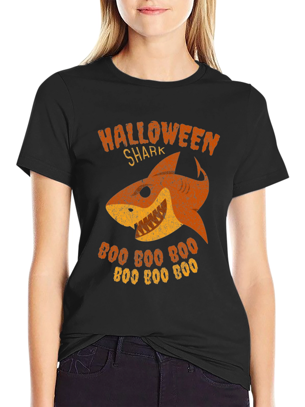 Halloween Shark Boo T-Shirt