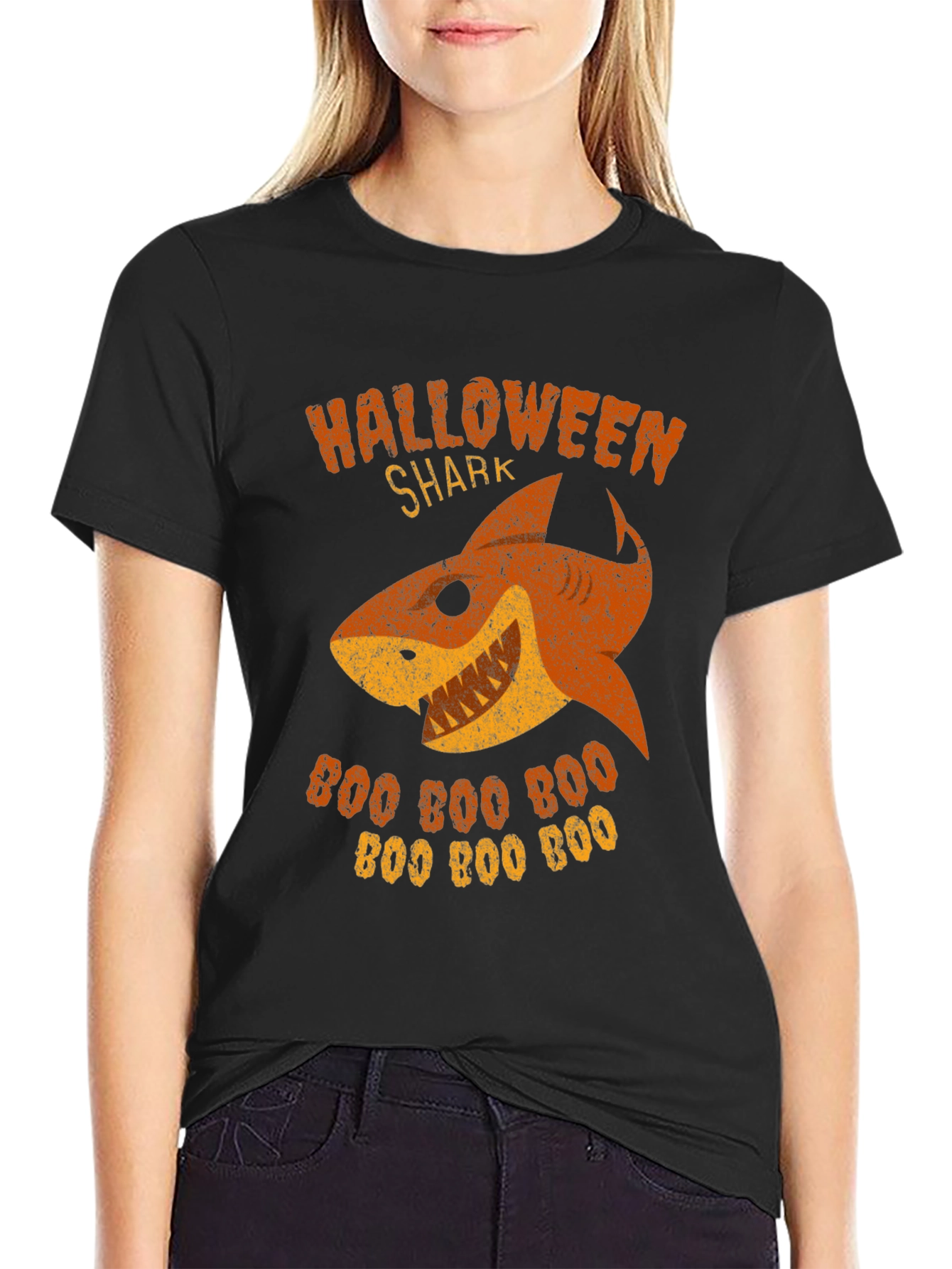 Halloween Shark Boo T-Shirt