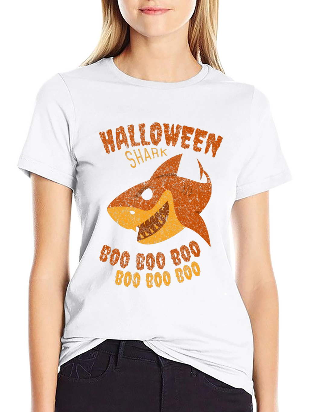 Halloween Shark Boo T-Shirt
