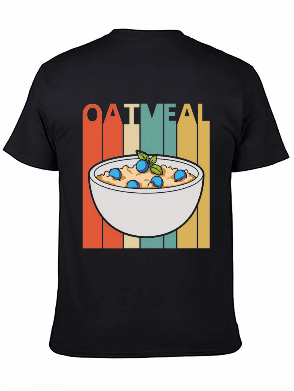 Oatmeal Bowl Graphic Tee - Breakfast Lovers T-Shirt