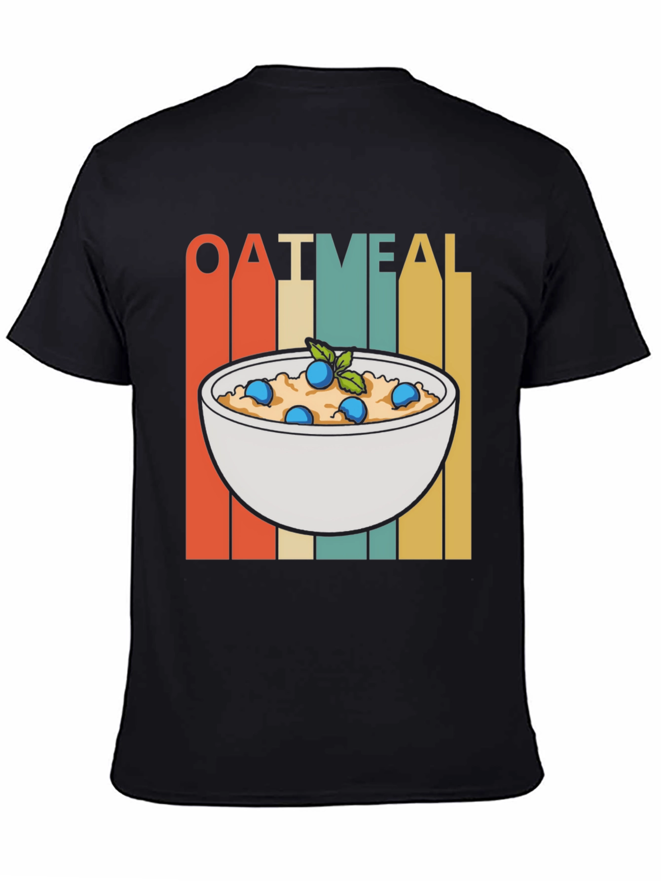 Oatmeal Bowl Graphic Tee - Breakfast Lovers T-Shirt