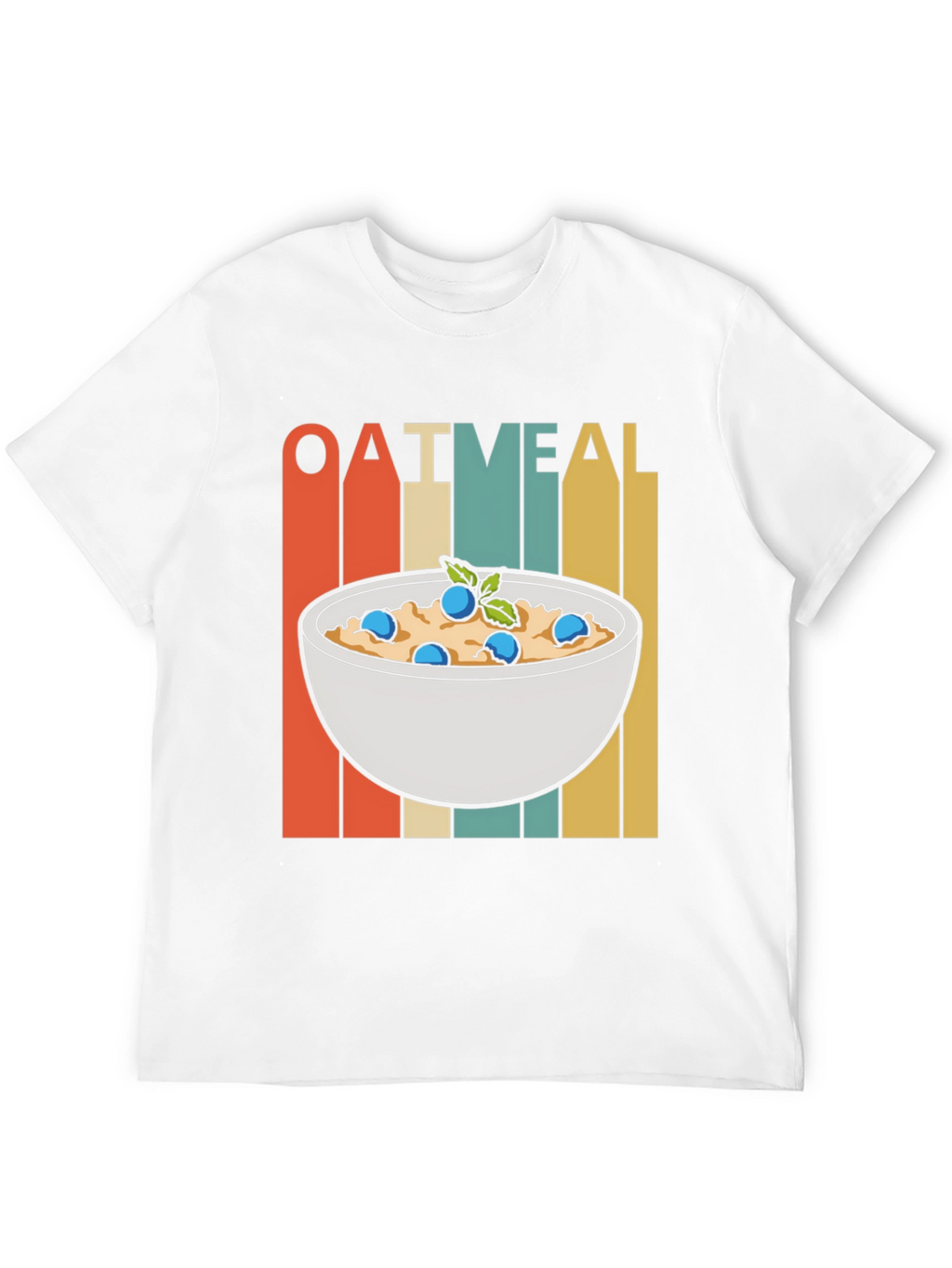 Oatmeal Bowl Graphic Tee - Breakfast Lovers T-Shirt