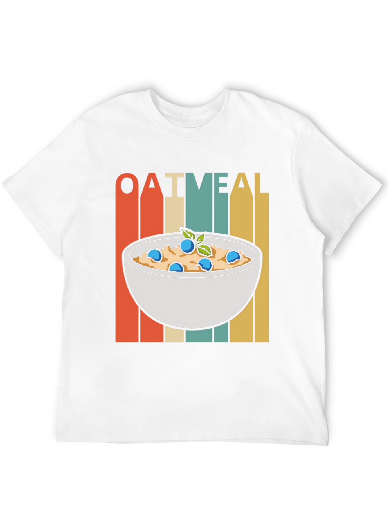 Oatmeal Bowl Graphic Tee - Breakfast Lovers T-Shirt