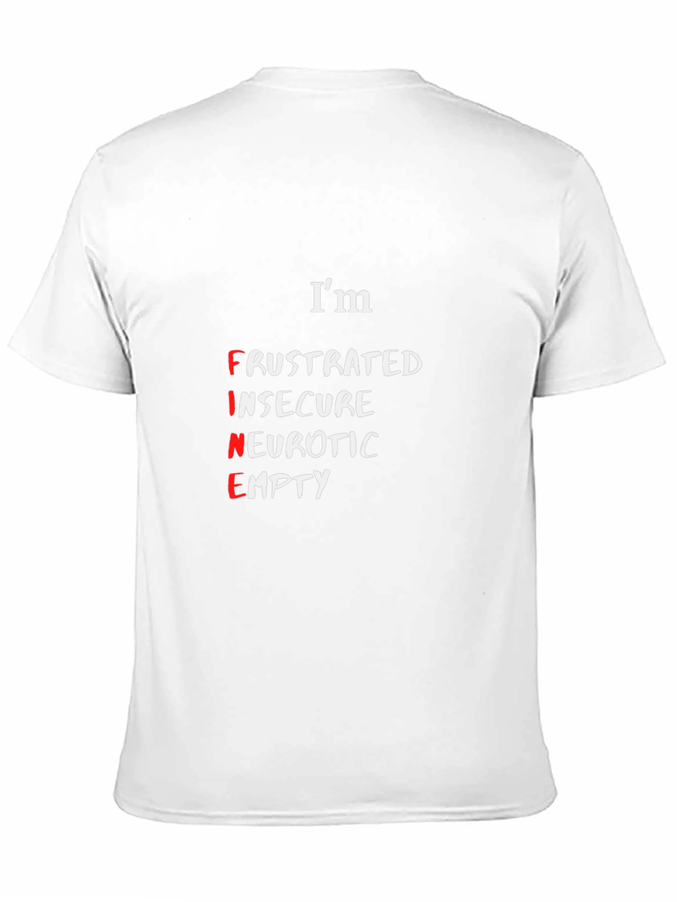 Im Fine T-Shirt - Funny Sarcastic Graphic Tee