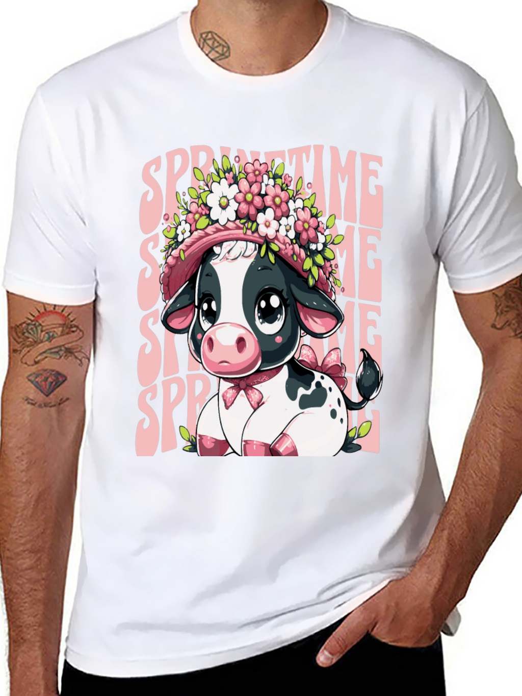 Springtime Cow T-Shirt