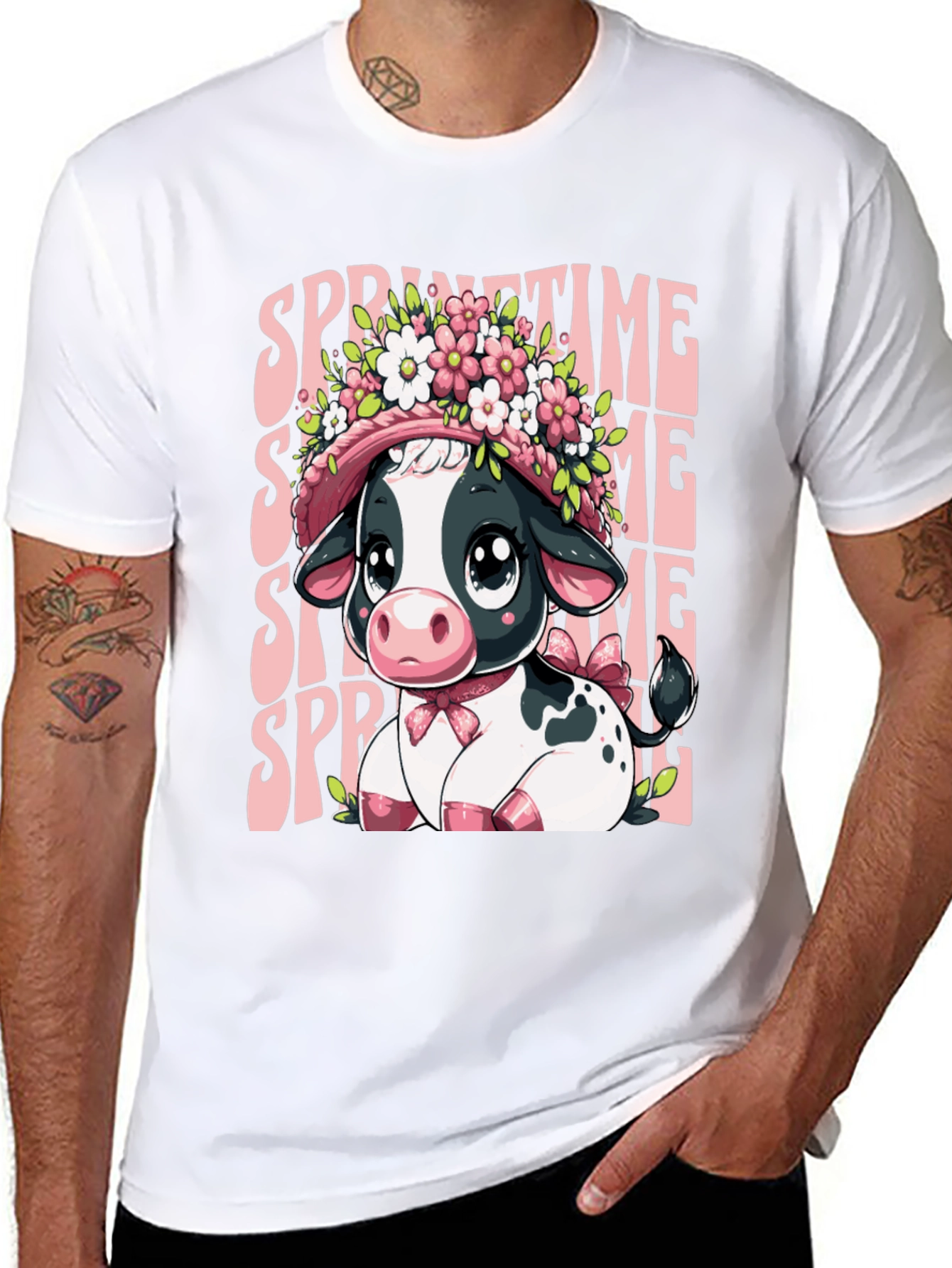 Springtime Cow T-Shirt