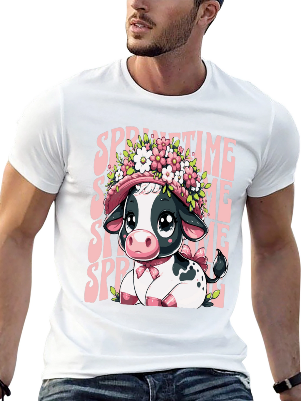 Springtime Cow T-Shirt