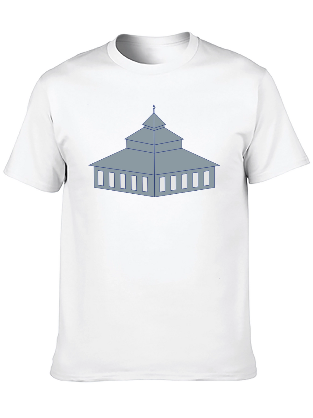 Mosque Graphic Black T-Shirt Unique Religious Design