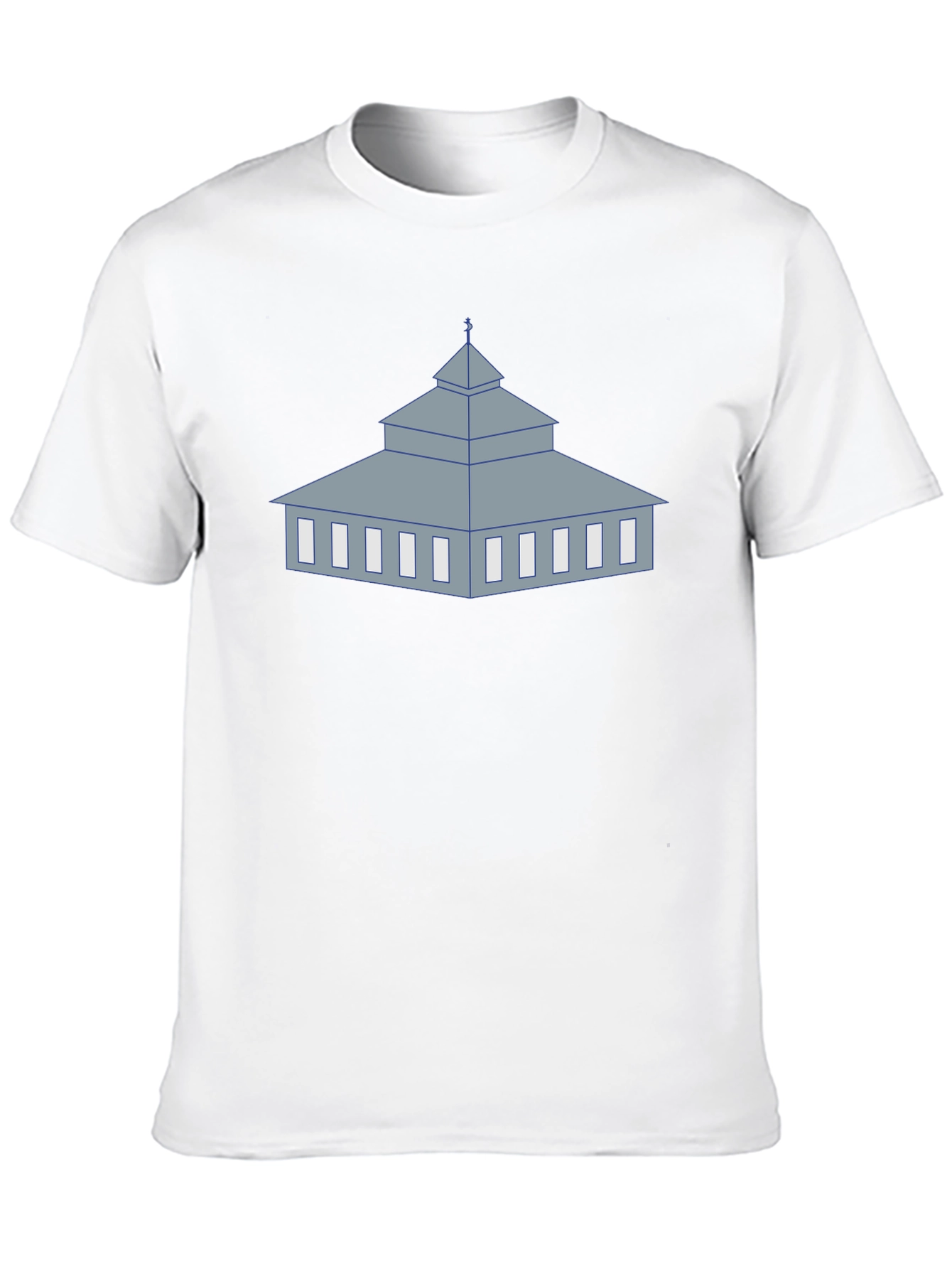 Mosque Graphic Black T-Shirt Unique Religious Design