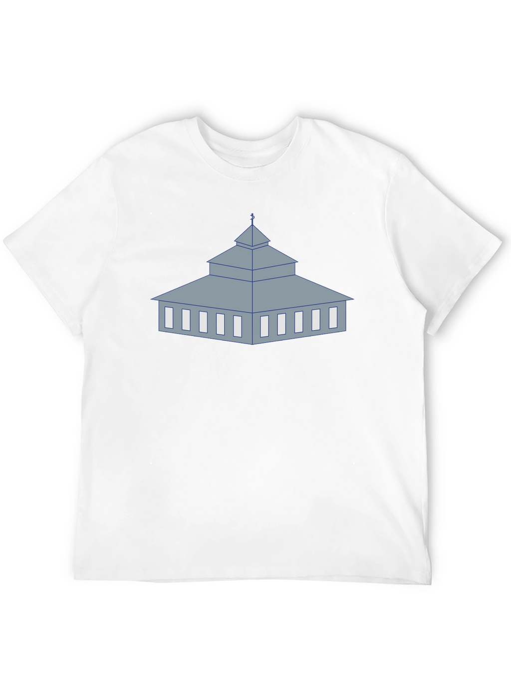 Mosque Graphic Black T-Shirt Unique Religious Design