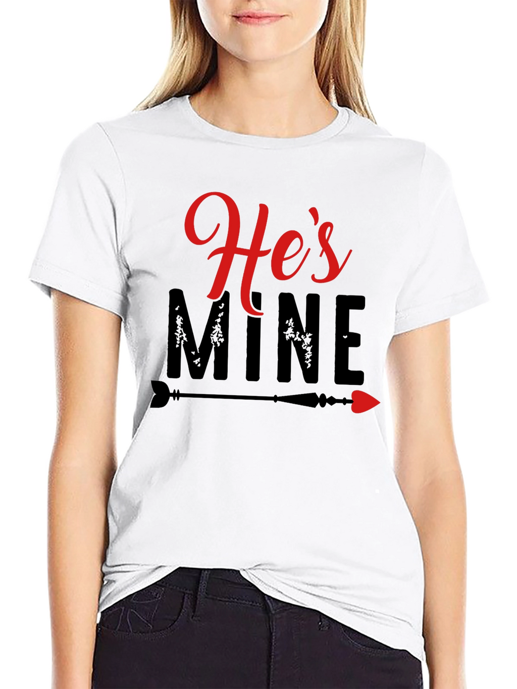 Hes Mine T-Shirt - Valentines Day Couple Tee
