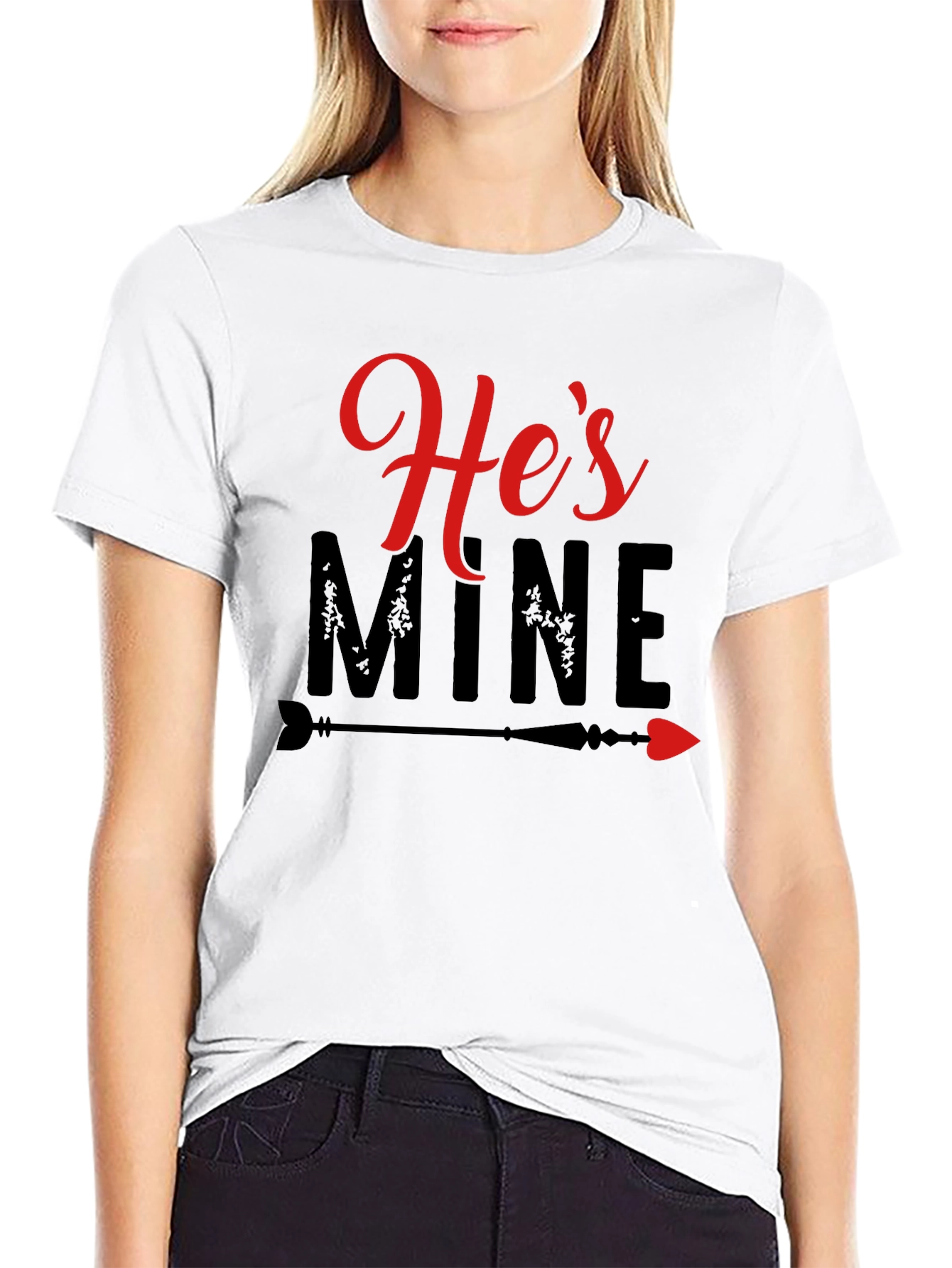 Hes Mine T-Shirt - Valentines Day Couple Tee