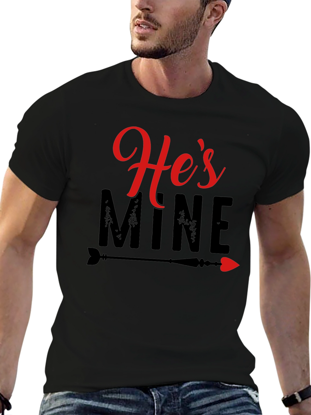Hes Mine T-Shirt - Valentines Day Couple Tee