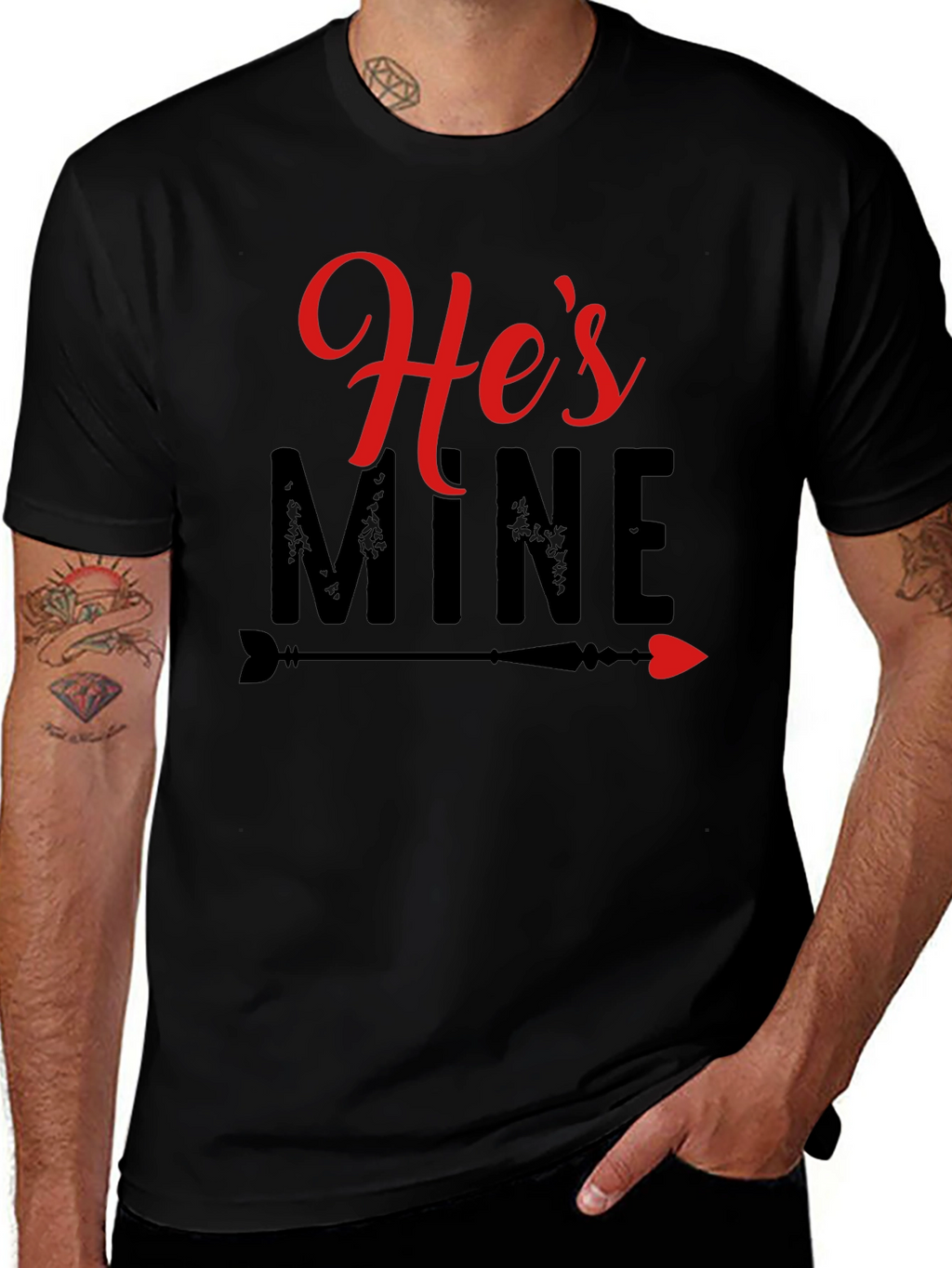 Hes Mine T-Shirt - Valentines Day Couple Tee