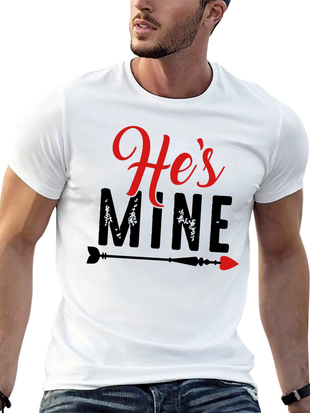 Hes Mine T-Shirt - Valentines Day Couple Tee