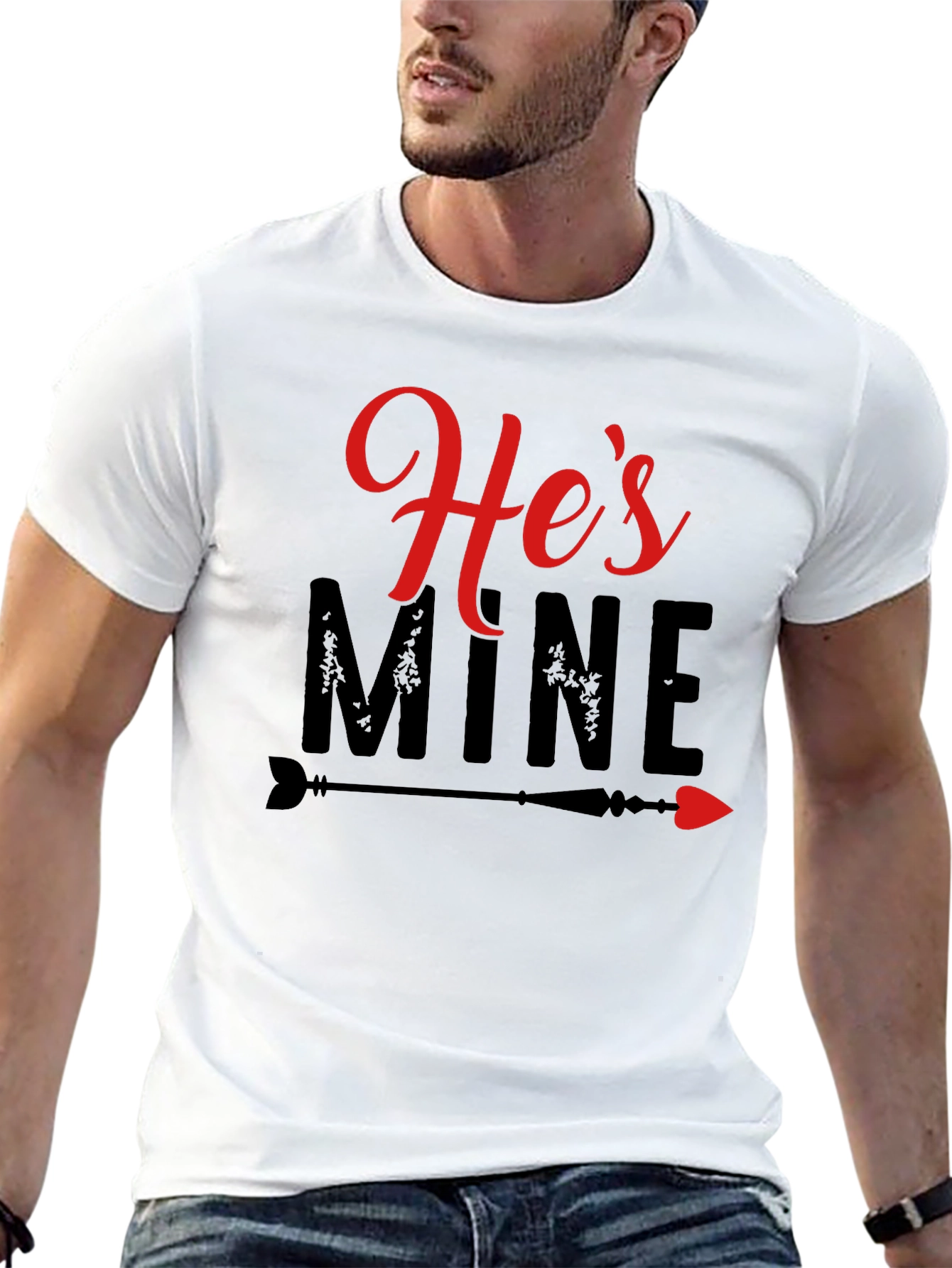 Hes Mine T-Shirt - Valentines Day Couple Tee