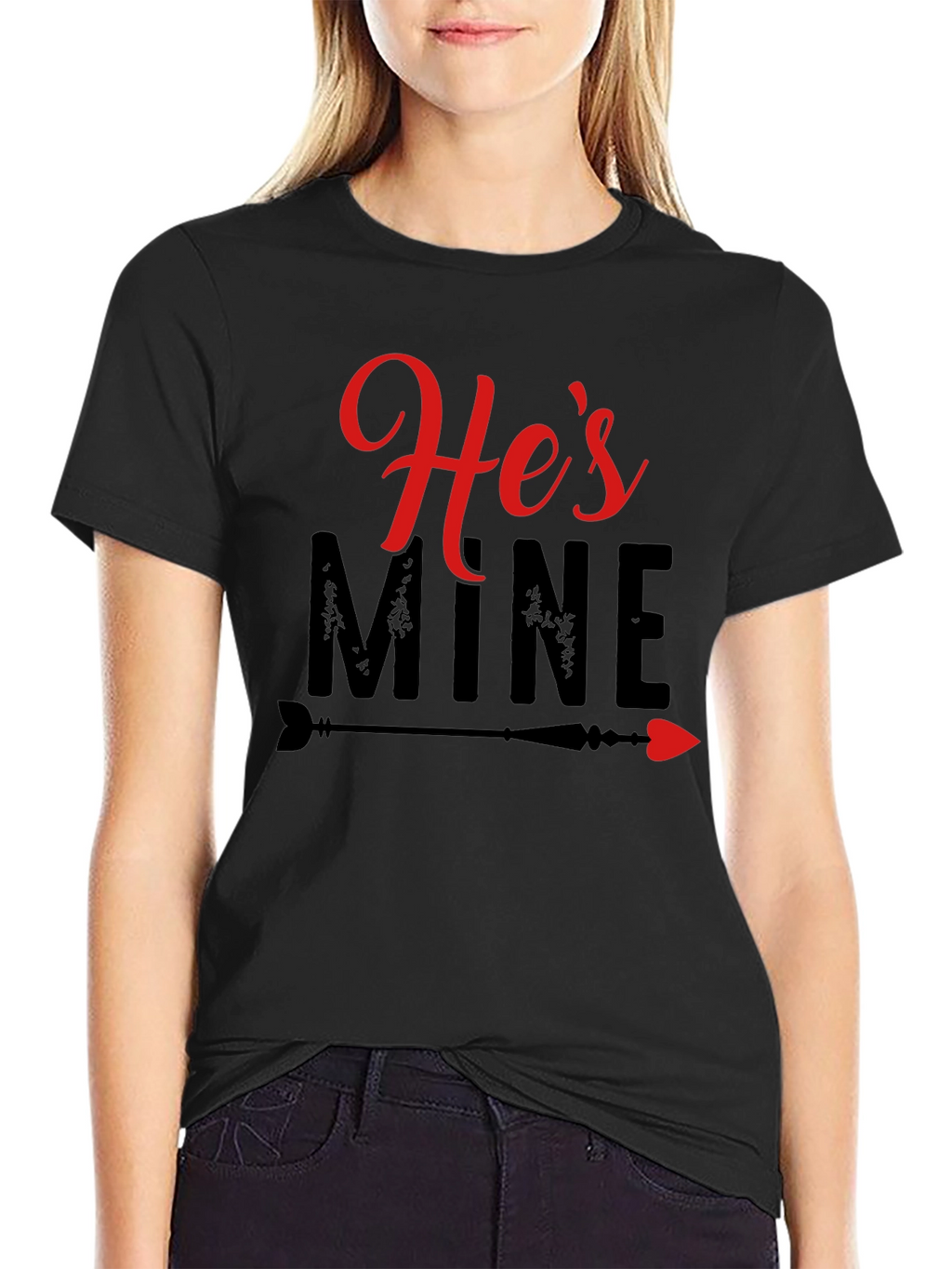 Hes Mine T-Shirt - Valentines Day Couple Tee