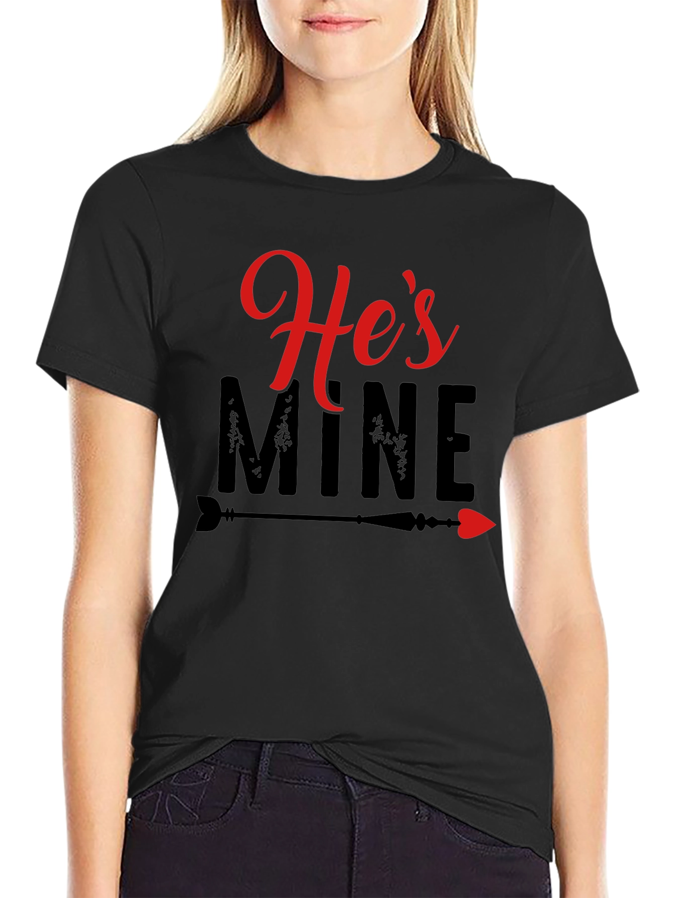 Hes Mine T-Shirt - Valentines Day Couple Tee
