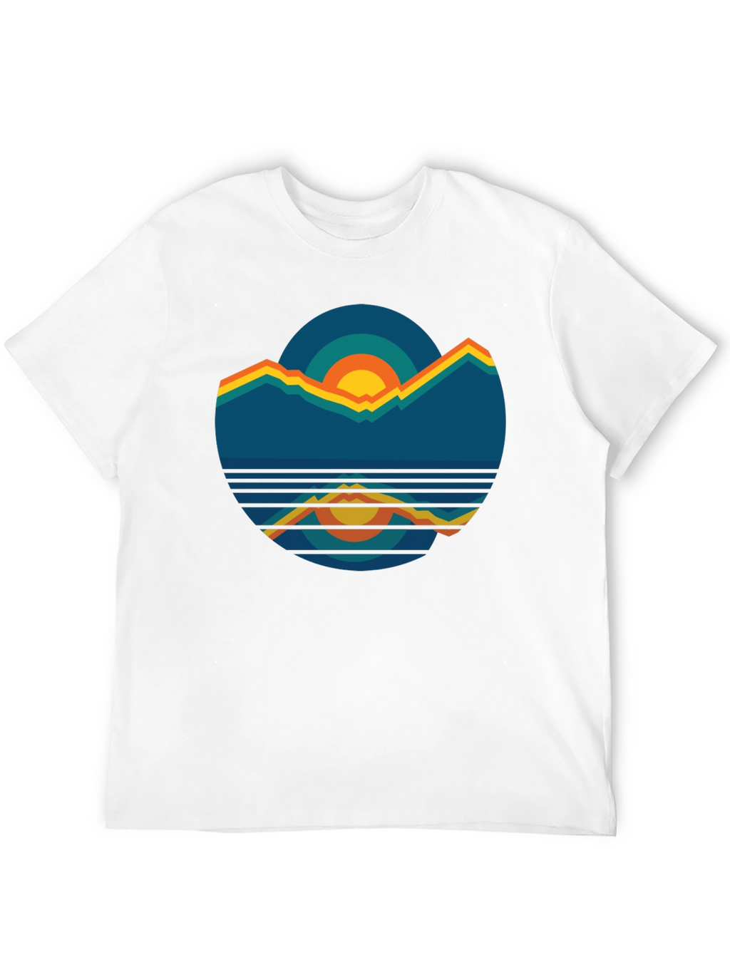 Retro Mountain Sunset Graphic Tee