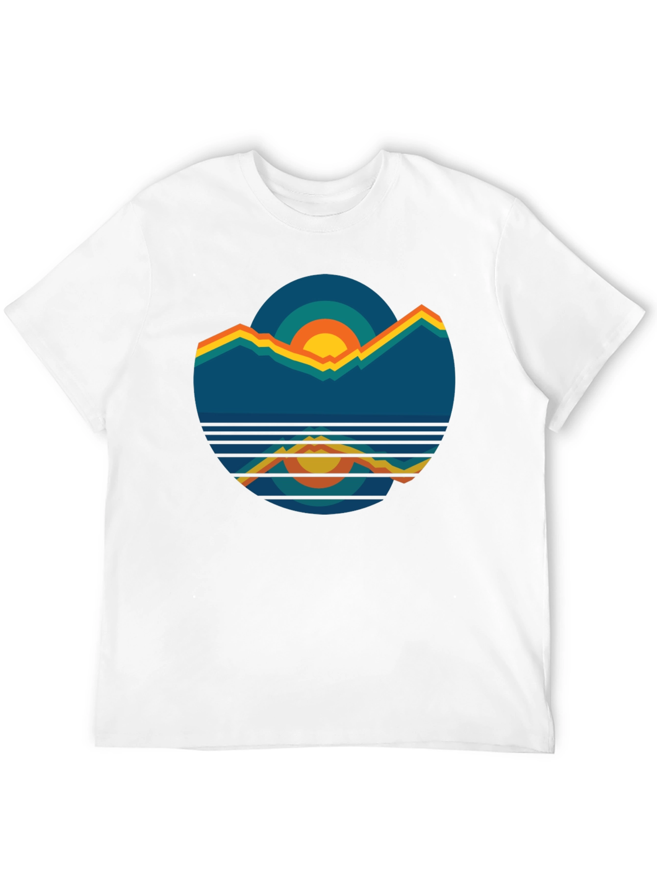 Retro Mountain Sunset Graphic Tee