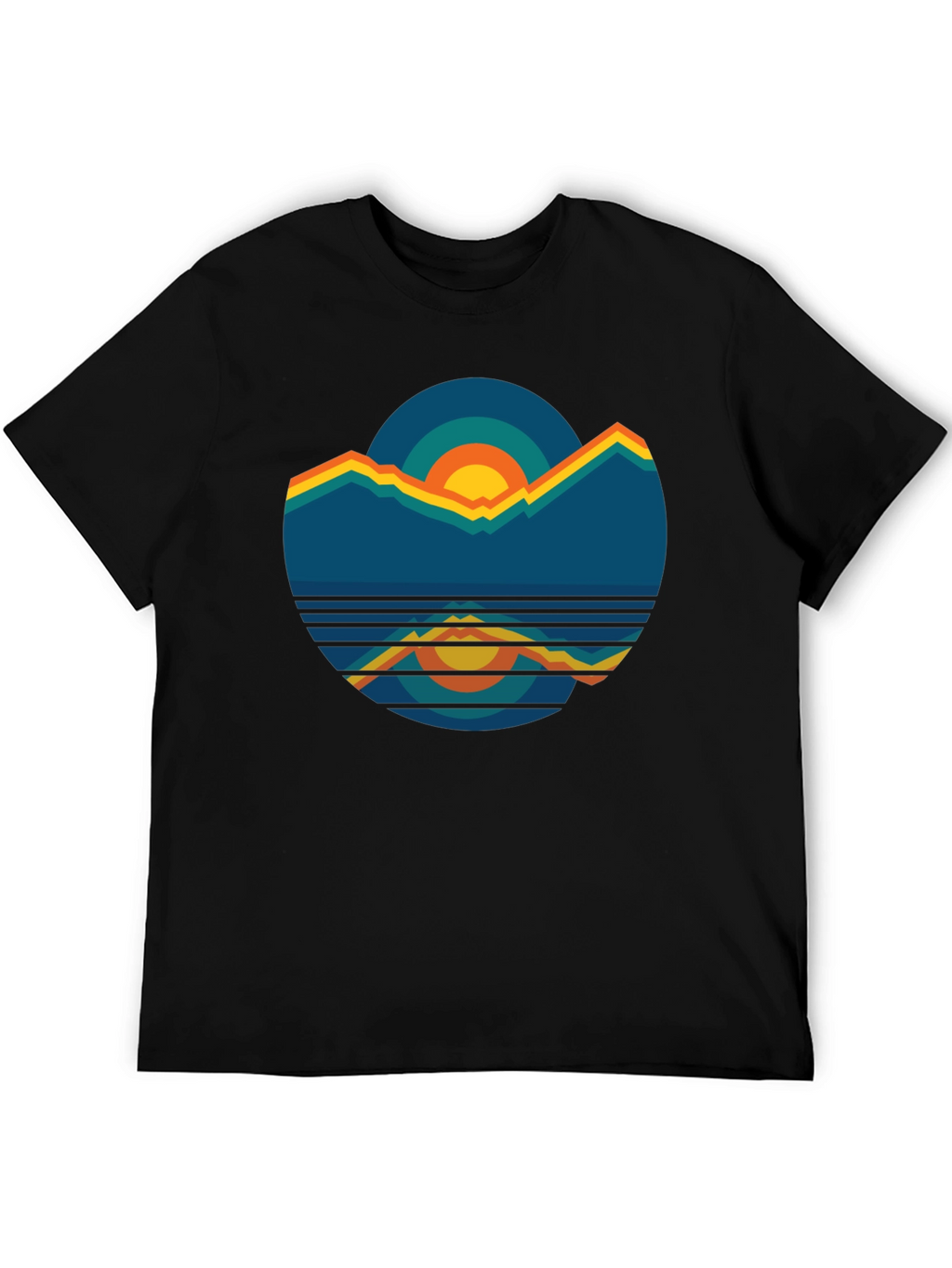 Retro Mountain Sunset Graphic Tee