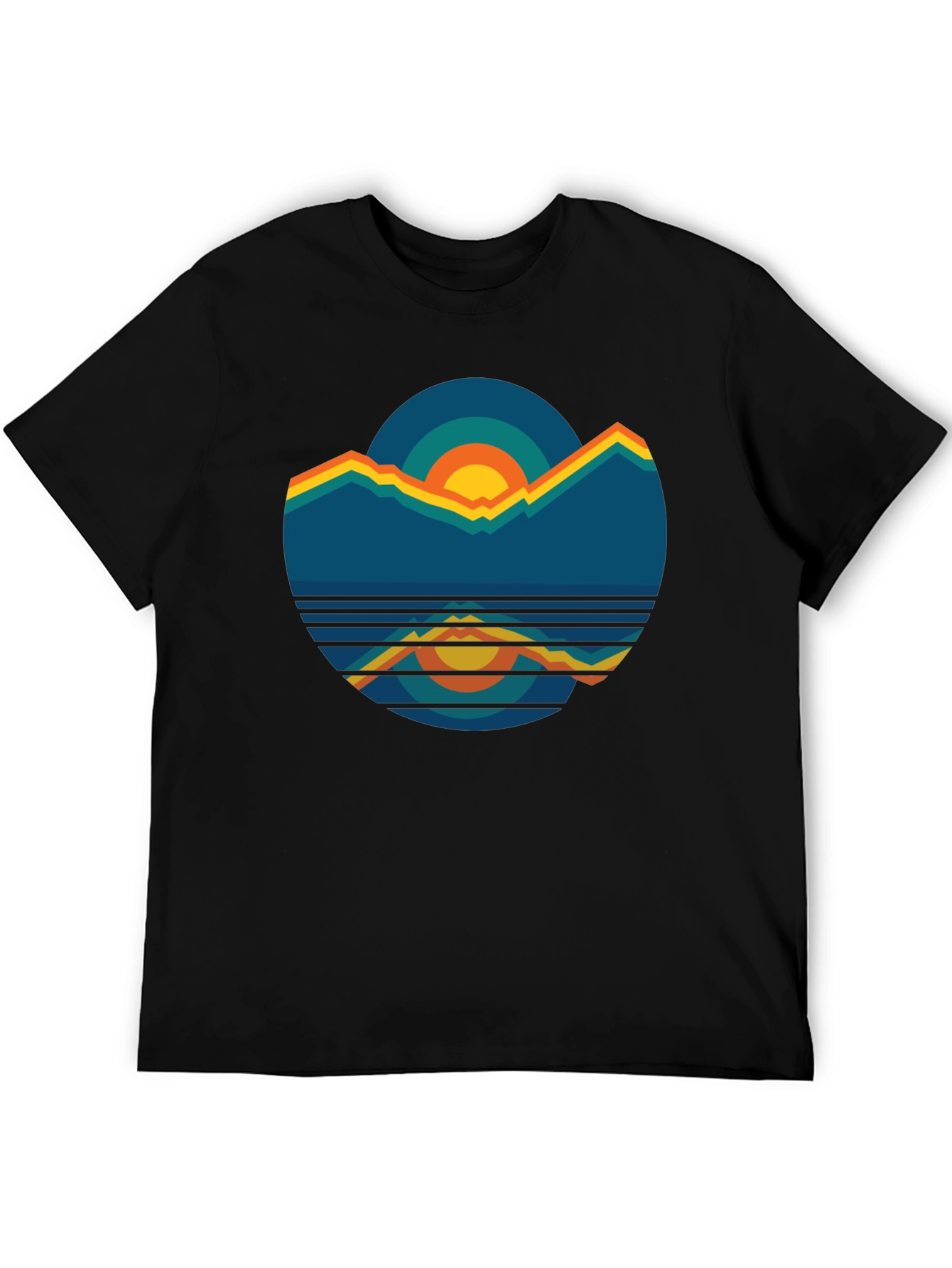 Retro Mountain Sunset Graphic Tee