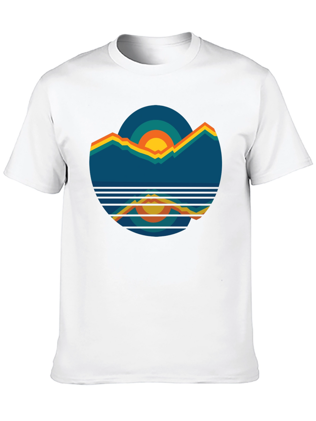 Retro Mountain Sunset Graphic Tee