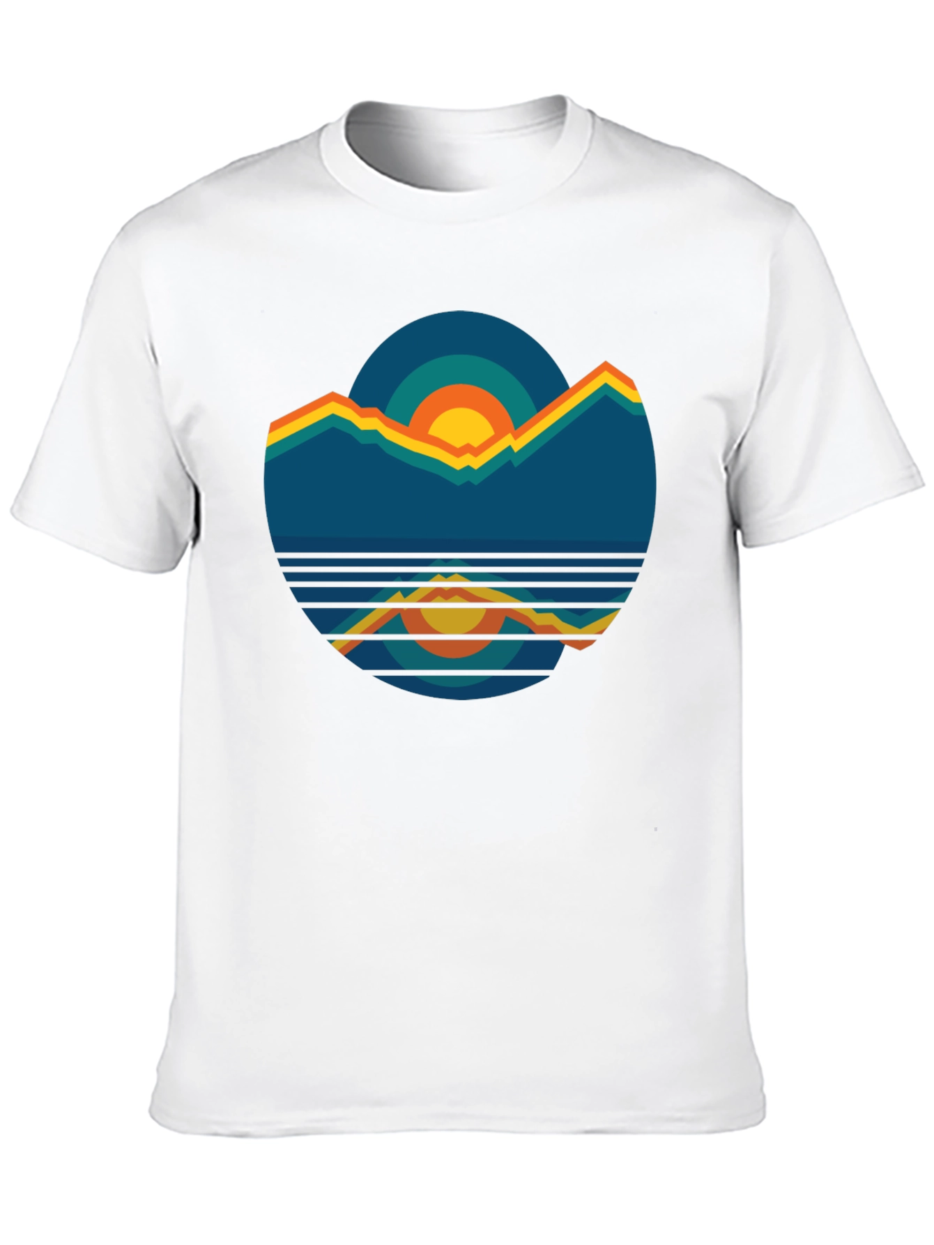 Retro Mountain Sunset Graphic Tee