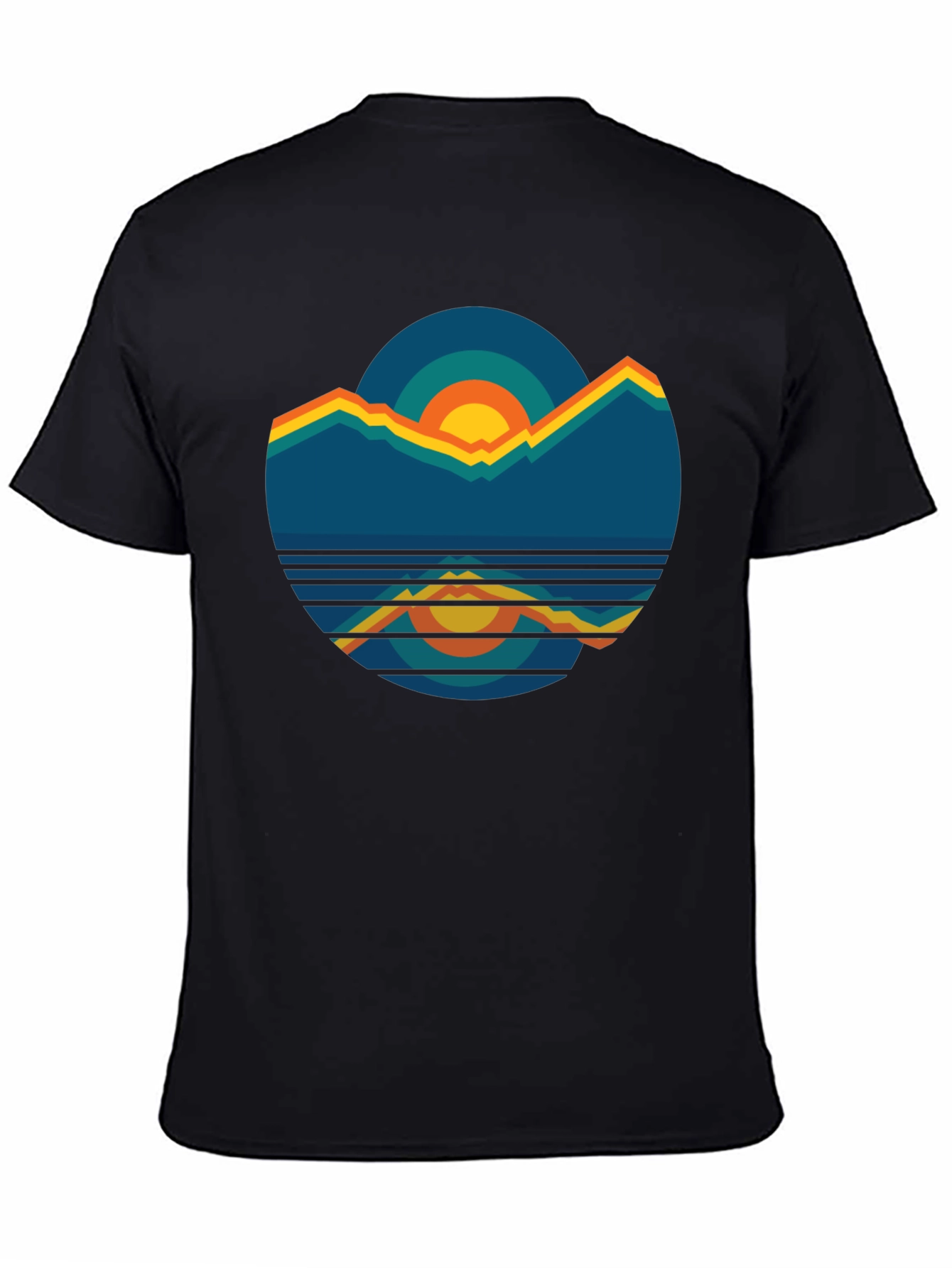 Retro Mountain Sunset Graphic Tee