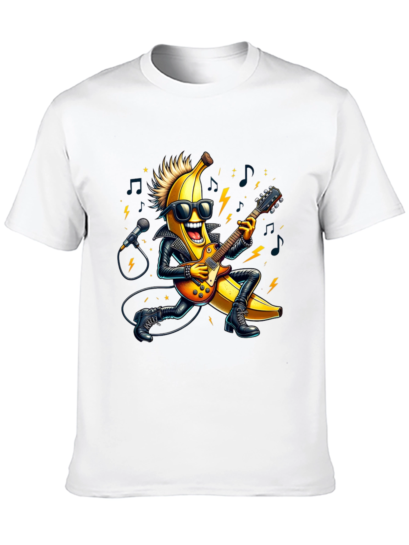 Rockstar Banana Graphic Tee - Cool & Unique!