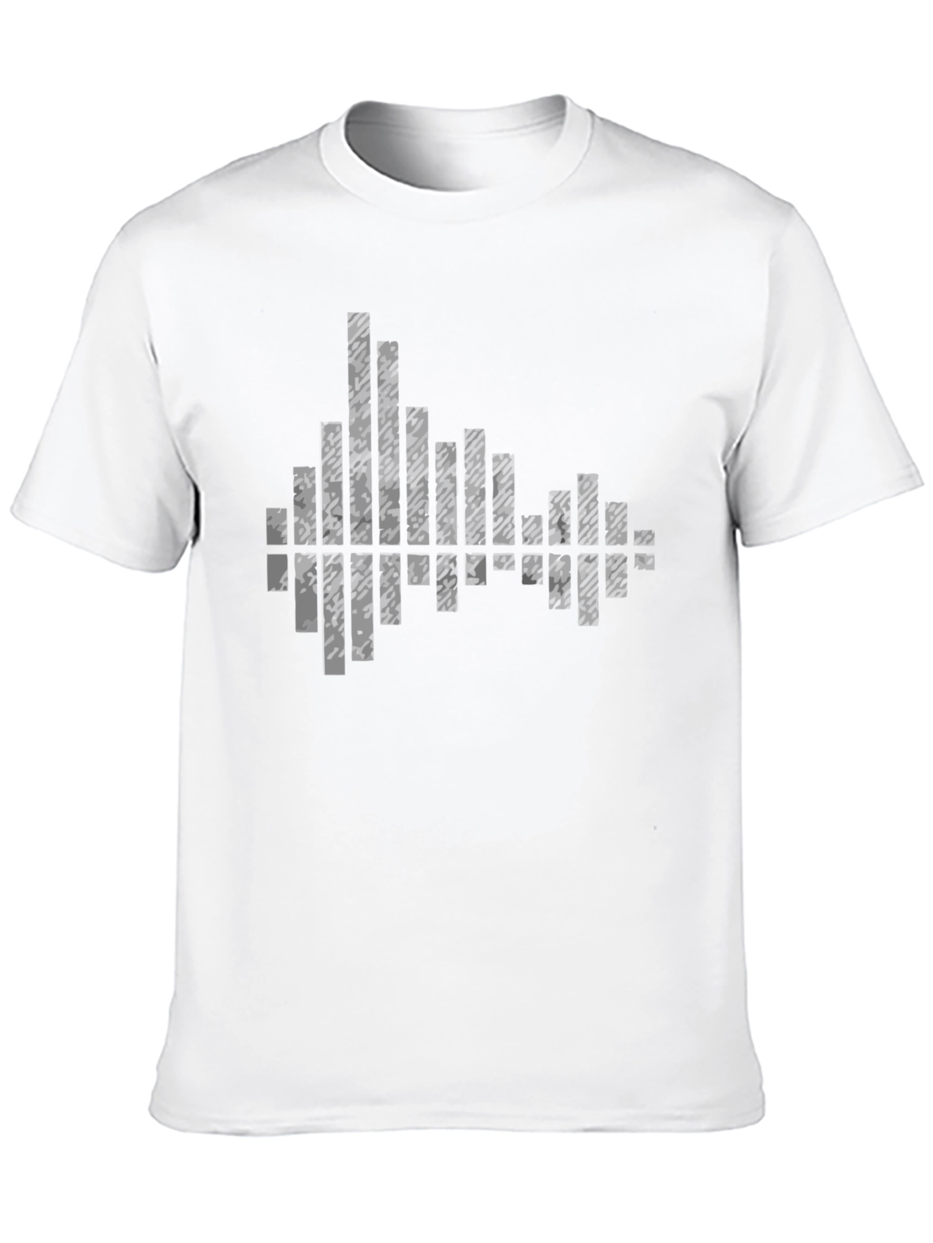 Modern Black Graphic Tee - Soundwave Design