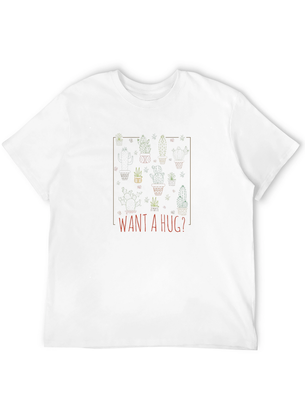 Want A Hug? Cactus Graphic Tee