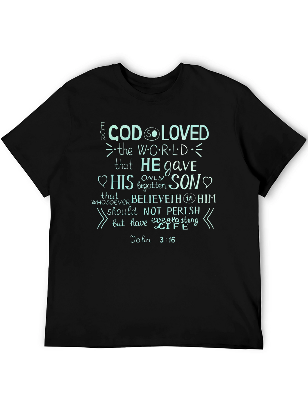 John 3:16 Graphic Print T-Shirt