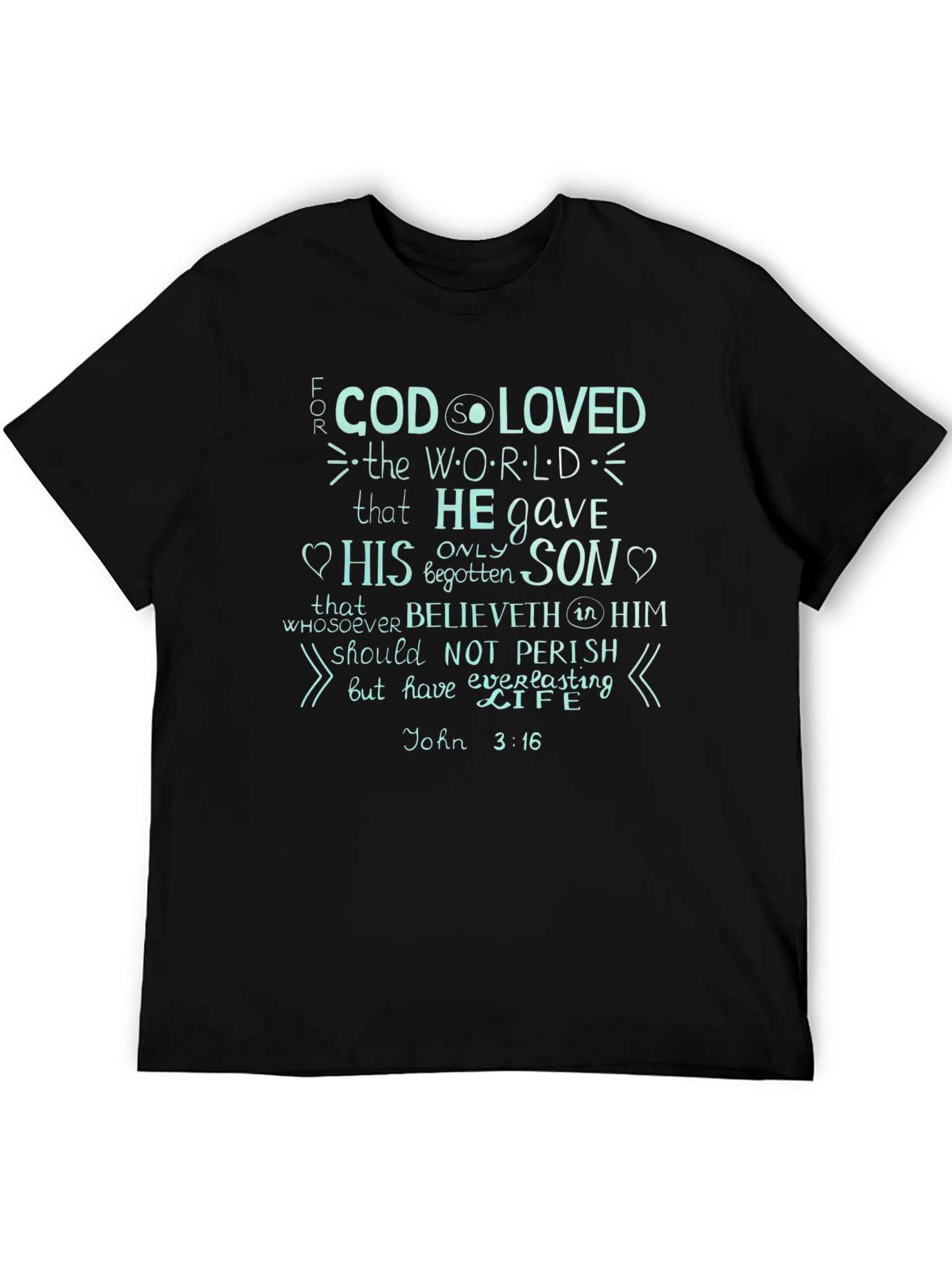 John 3:16 Graphic Print T-Shirt