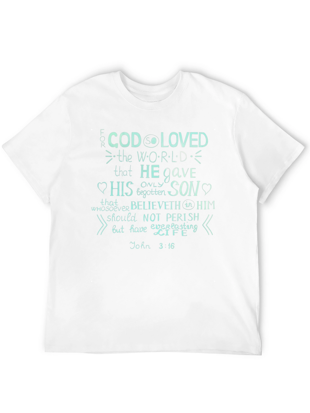 John 3:16 Graphic Print T-Shirt