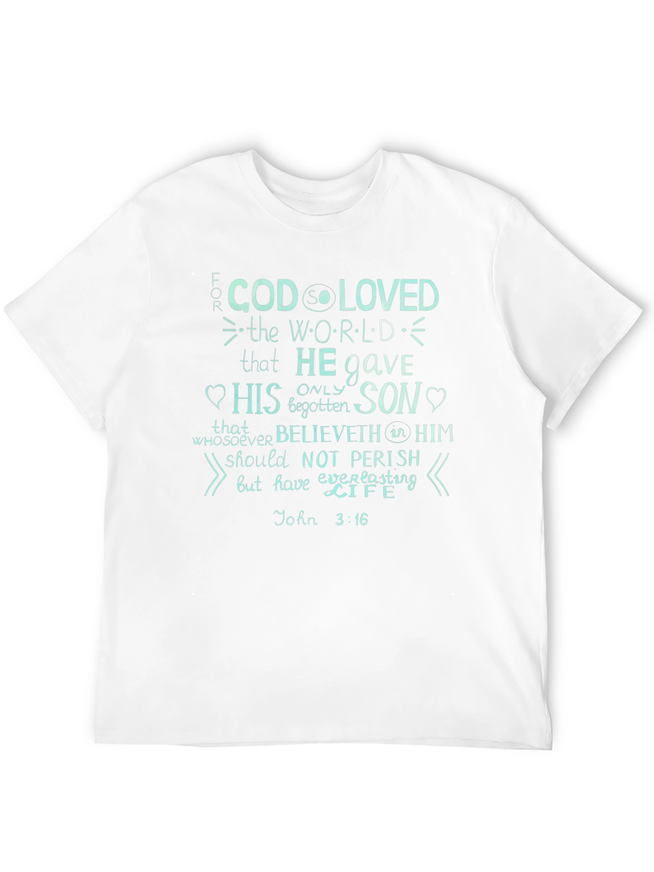 John 3:16 Graphic Print T-Shirt