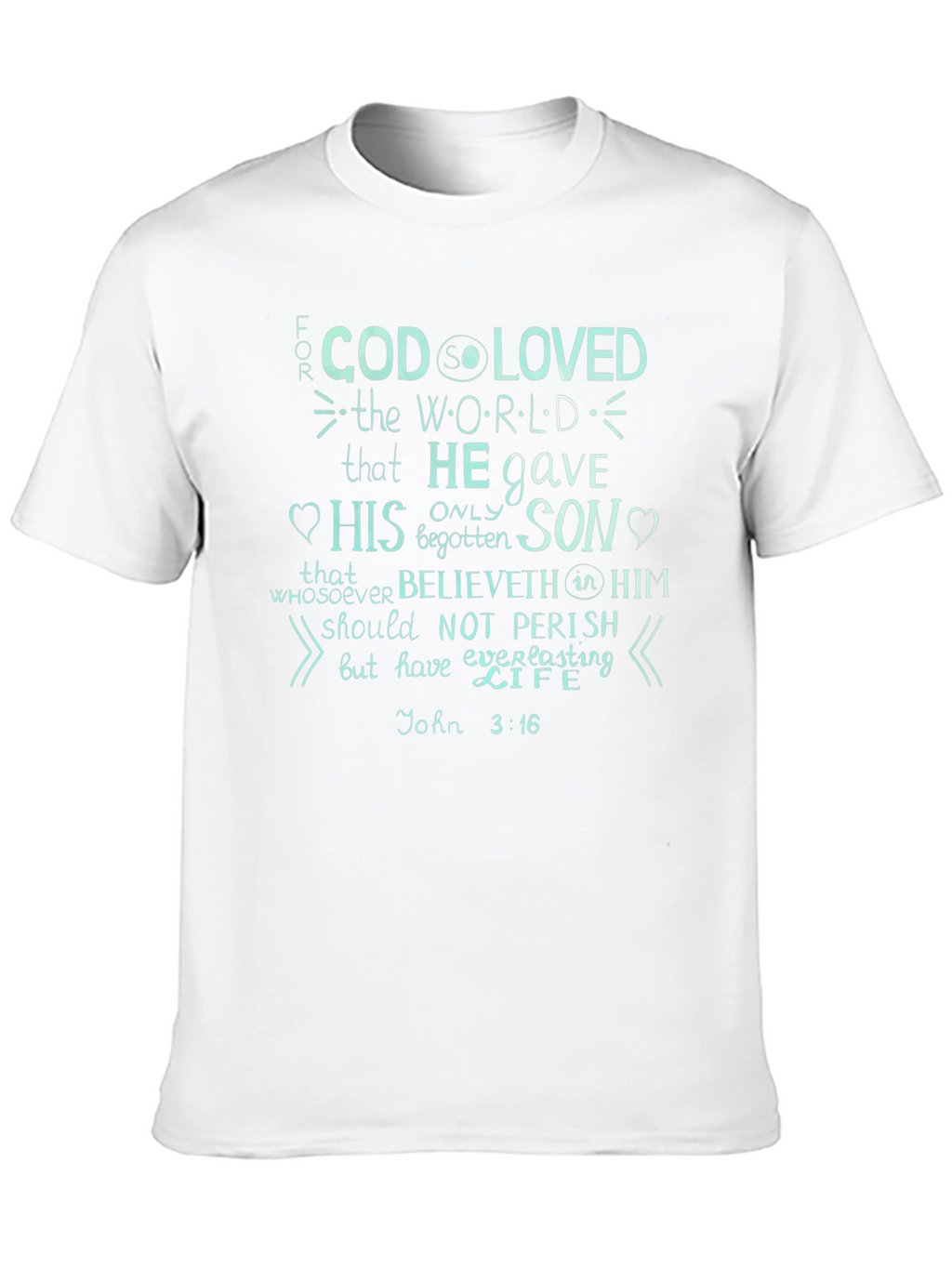 John 3:16 Graphic Print T-Shirt