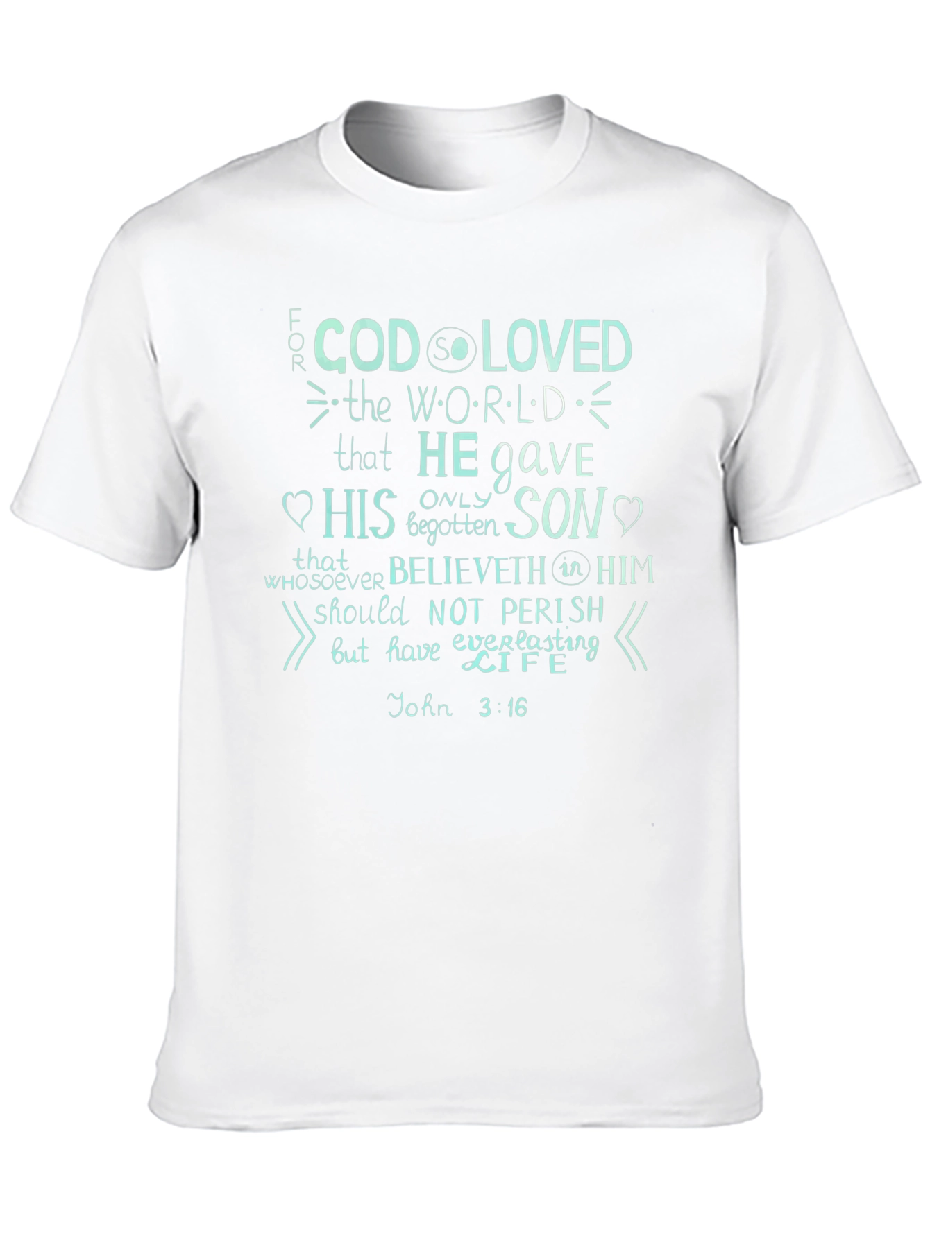 John 3:16 Graphic Print T-Shirt