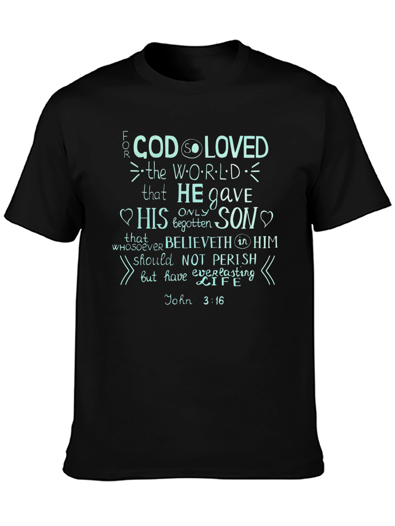 John 3:16 Graphic Print T-Shirt