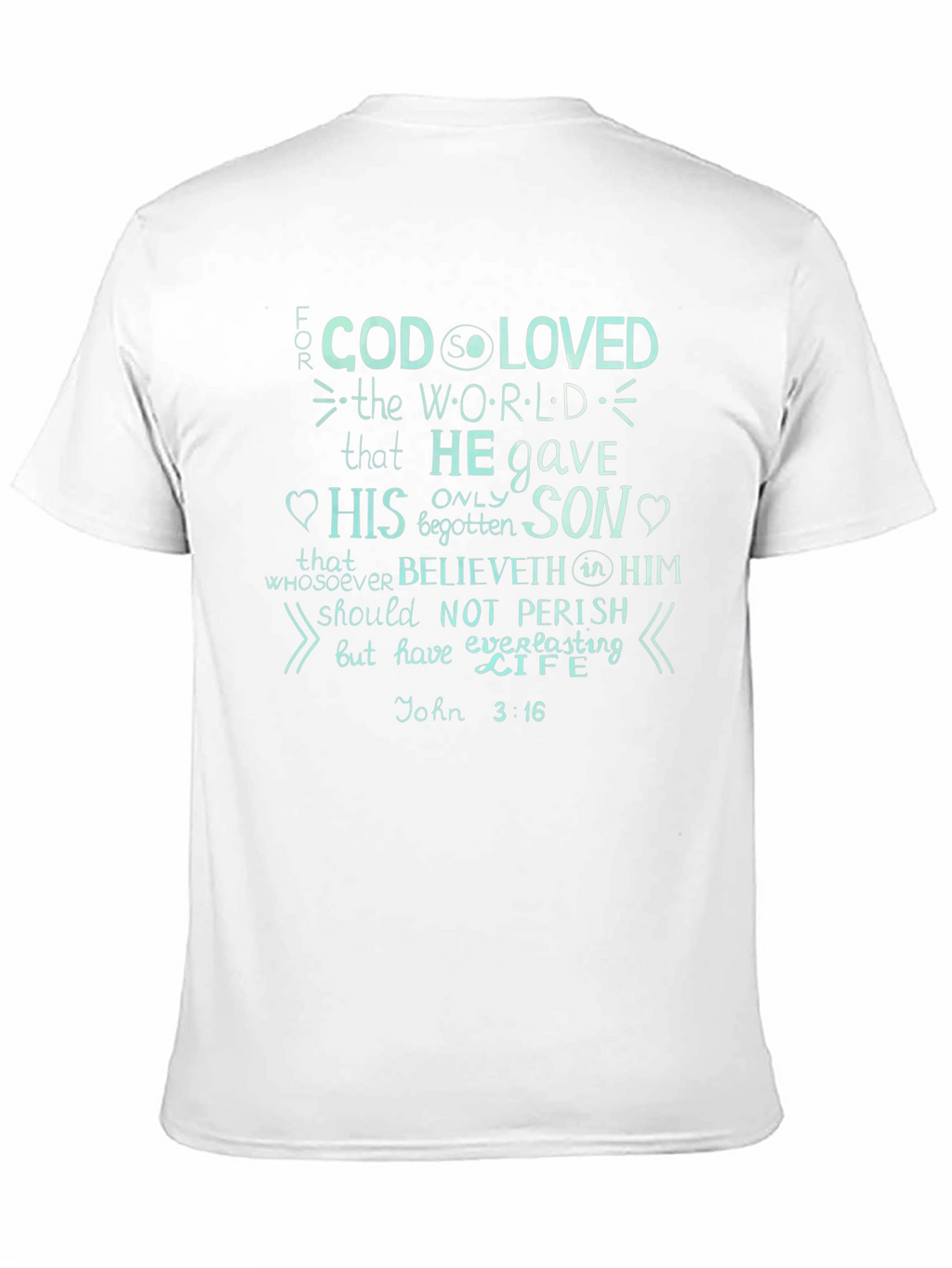 John 3:16 Graphic Print T-Shirt